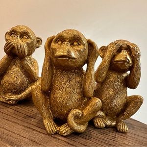 Three Wise Monkey Figurines